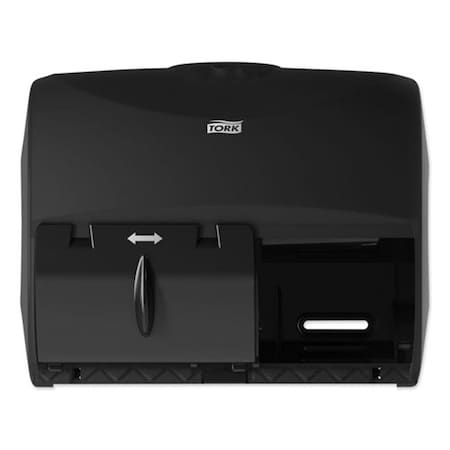 Clean Choice Twin Bath Tissue Roll Dispenser for OptiCore; Black CL3744712